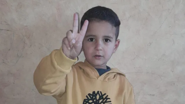 Amir, five, was killed instantly in the Israeli strike, according to Iman