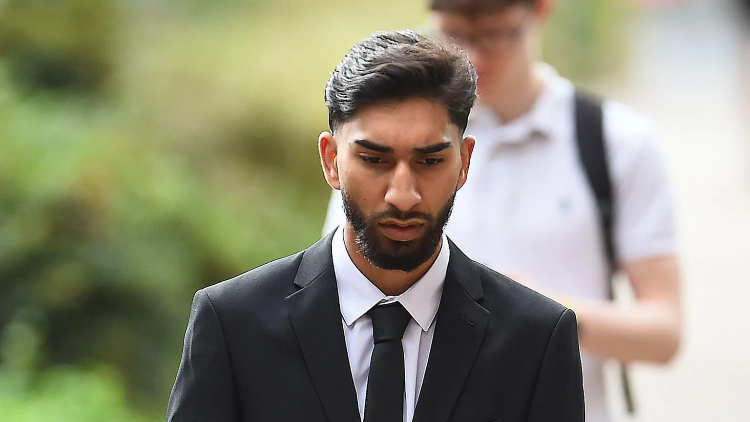 Mohammed Fahir Amaaz arrives at Liverpool Crown Court.