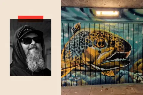 Ryan Davies and his street art