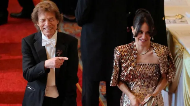 Sir Mick Jagger attended the banquet with his partner Melanie Hamrick