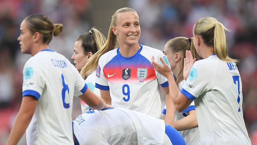 Aggie Beever-Jones in action for England