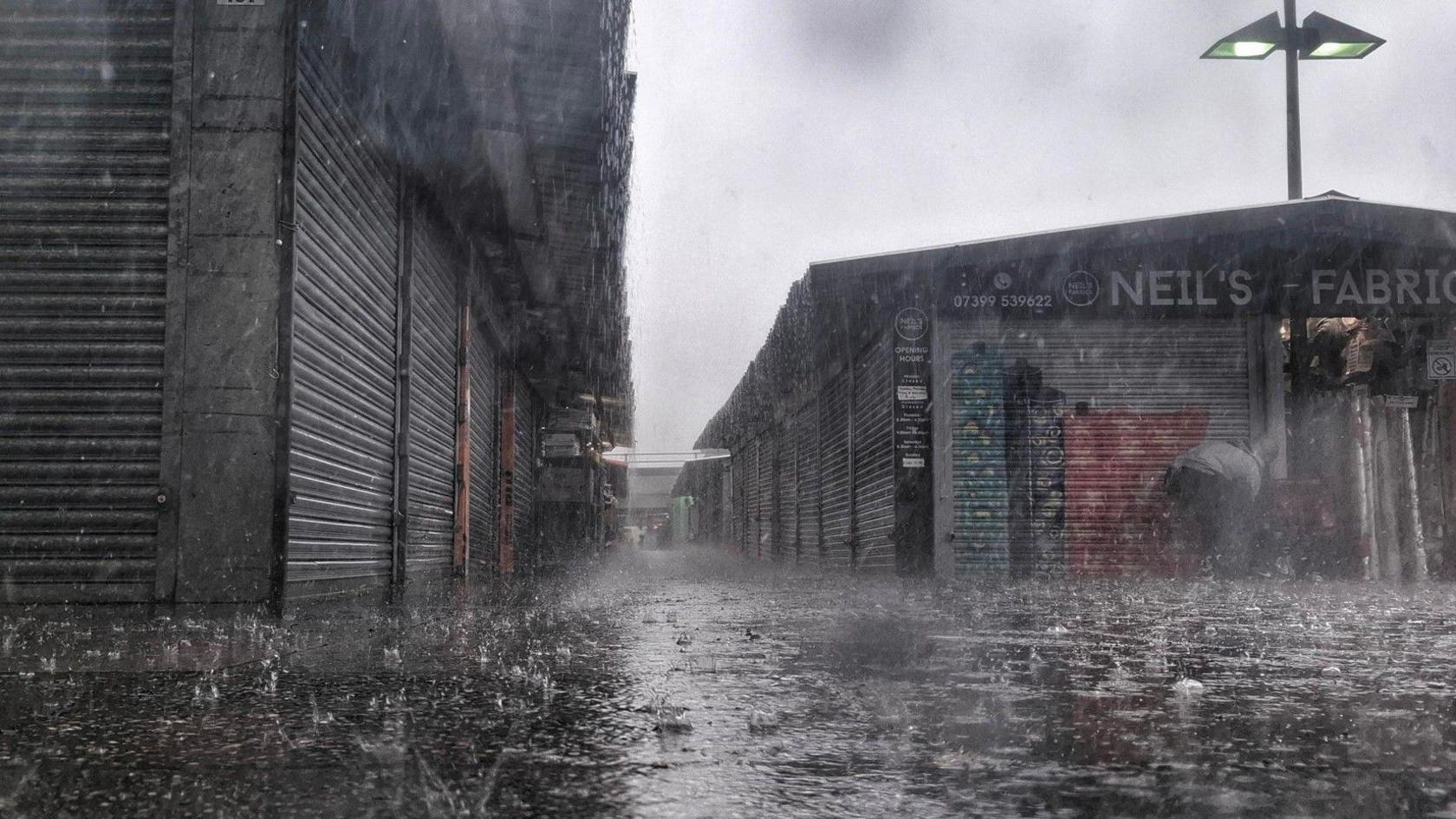 Recent rainfall in parts of eastern England significantly exceeded the summer's total up to that point.