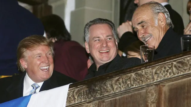 Donald Trump, Jack McConnell and Sean Connery at Tartan Week