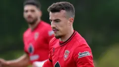 André Silva playing for FC Penafiel