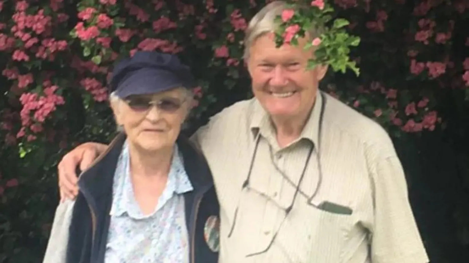 Ann, Jess Basey-Fisher's mother, with her husband Nicholas.